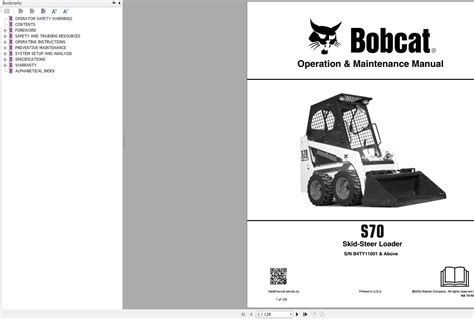 cat skid steer bc s70 user manual|bobcat s70 manual.